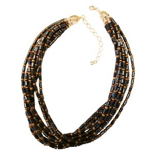 Jay King Sterling Silver Black Coral Necklace